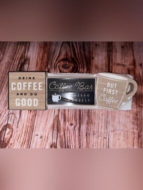 Target Bullseye Playground Mini Coffee Bar Signs